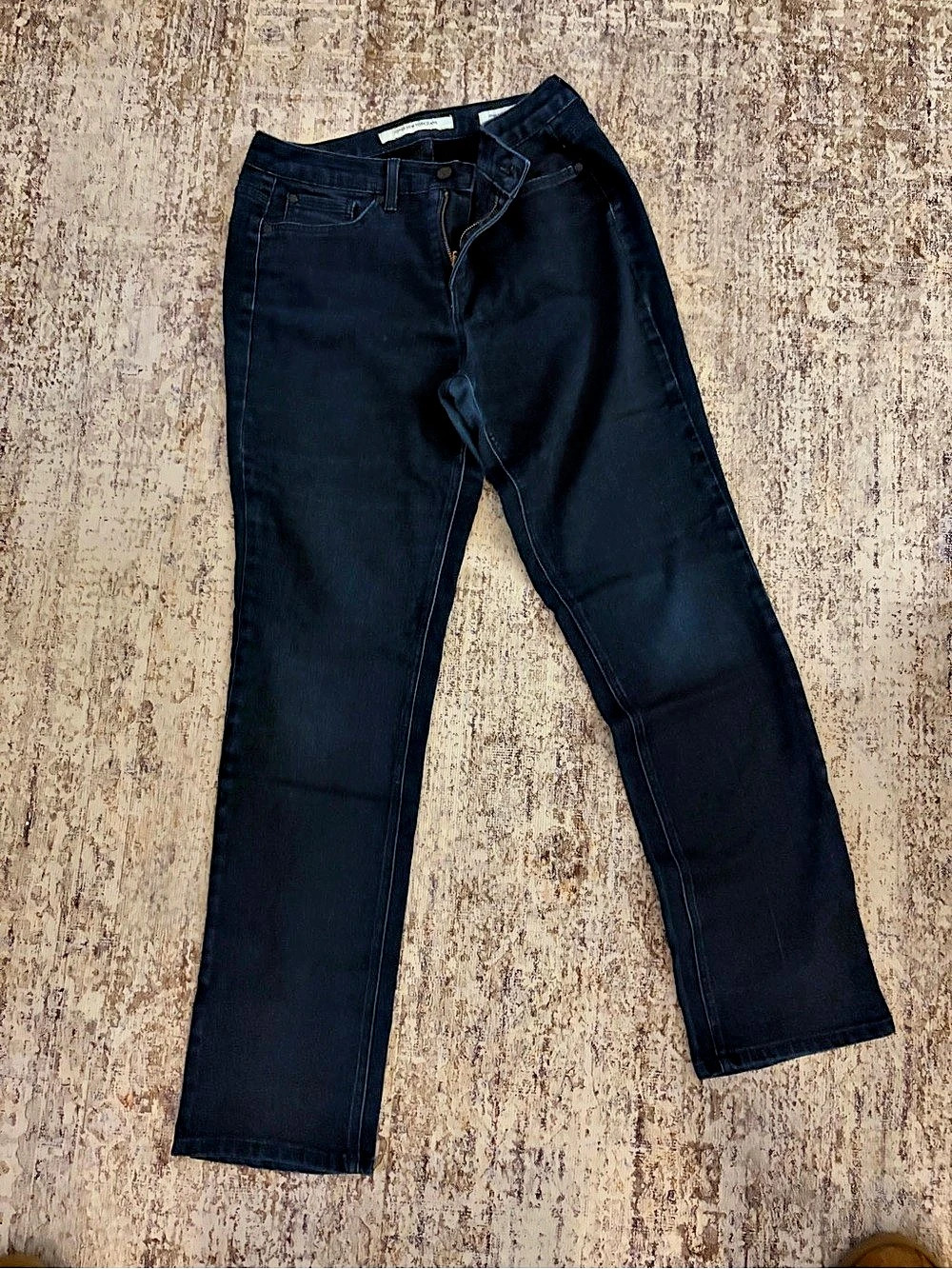 Jones New York New York Jeans Straight Leg Jeans in Black